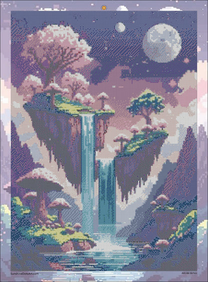 Pixel Falls of the Sakura Sky (5FD + 3Crystal)