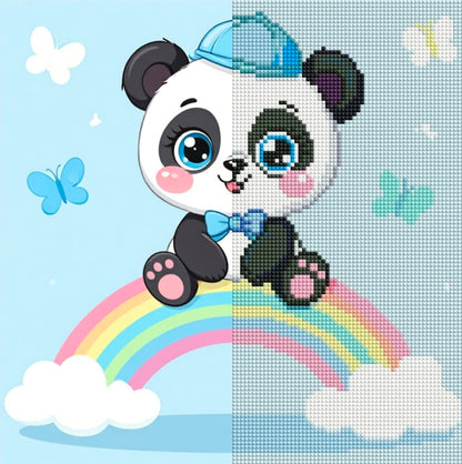 MINI – Rainbow Panda Cutie (FD+AB) 30x30cm 🔲