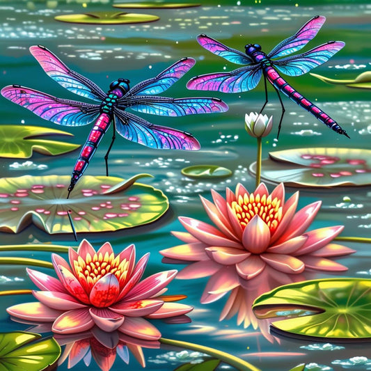 Dragonfly Garden Bliss (FD+AB Drills)