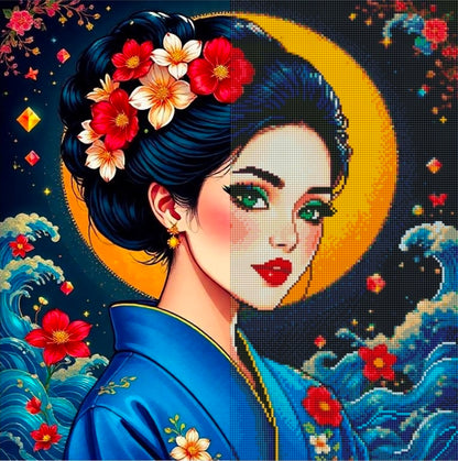 Blossoms of the Rising Moon (FD+AB) 50x50cm 🔘🔲