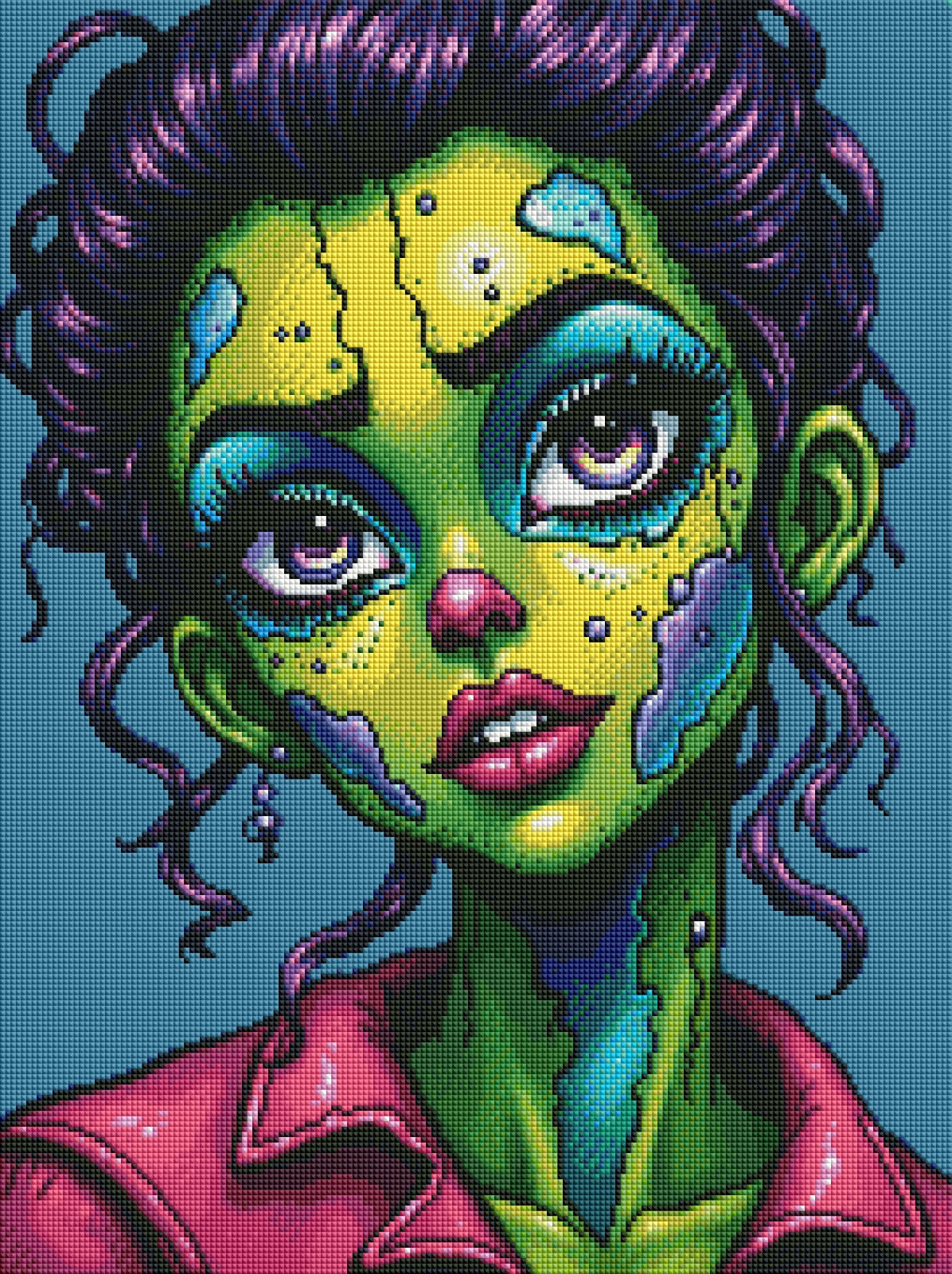 Zombie Glam Girl (FD+AB) 45x60cm 🔘🔲