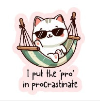 Professional Procrastinator (FD+AB) 50x50cm 🔘🔲