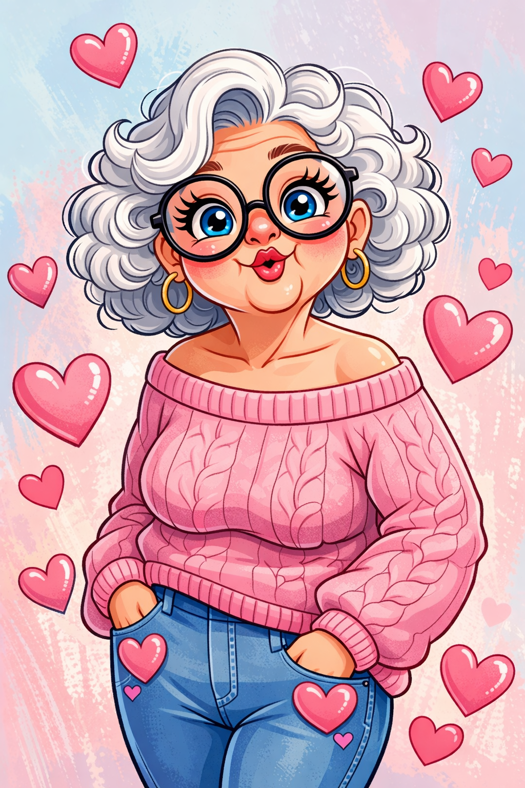 Sweetheart Granny (FD + AB) 50x70cm 🔘🔲