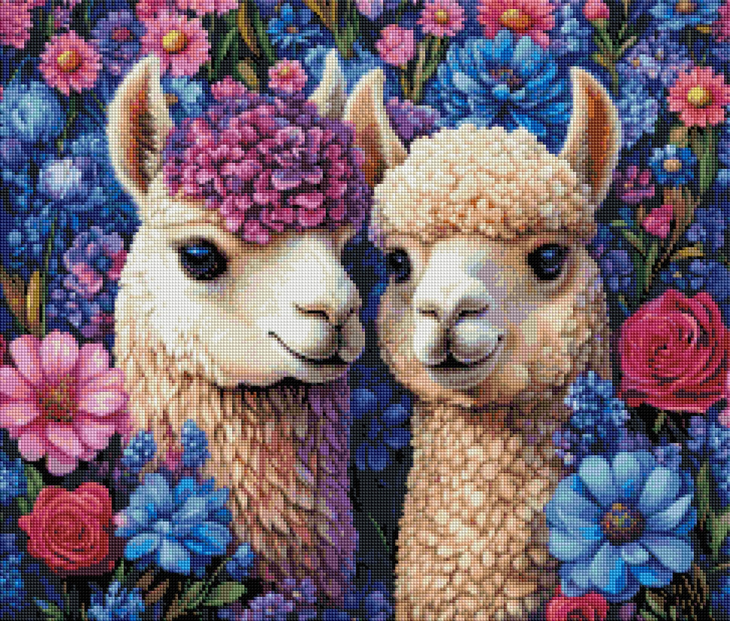 Alpaca Friends (FD+AB) 60x50cm 🔘🔲