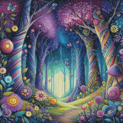 Whimsywood Path (FD+AB) 60x60cm 🔘🔲 | Diamond Painting Kit
