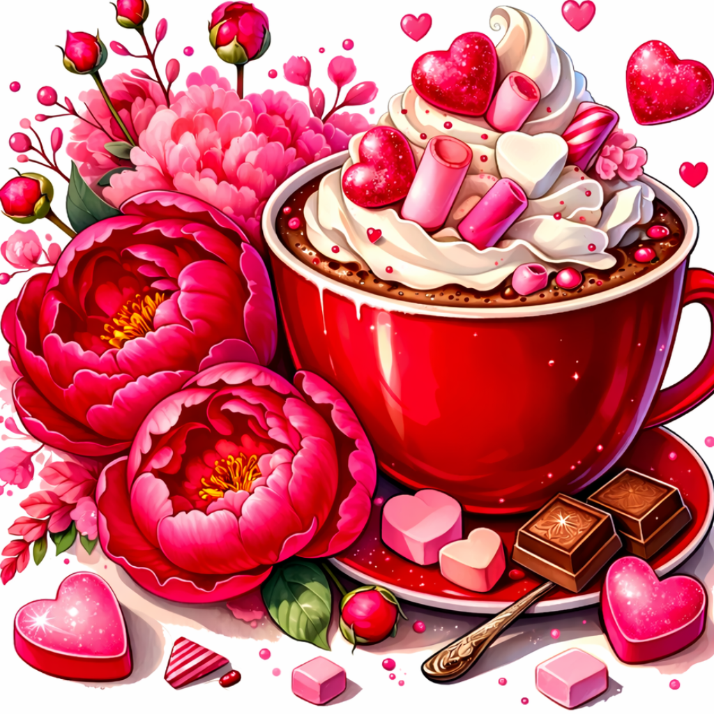 Sweet Cocoa Bloom (FD + AB) 50x50cm 🔘🔲