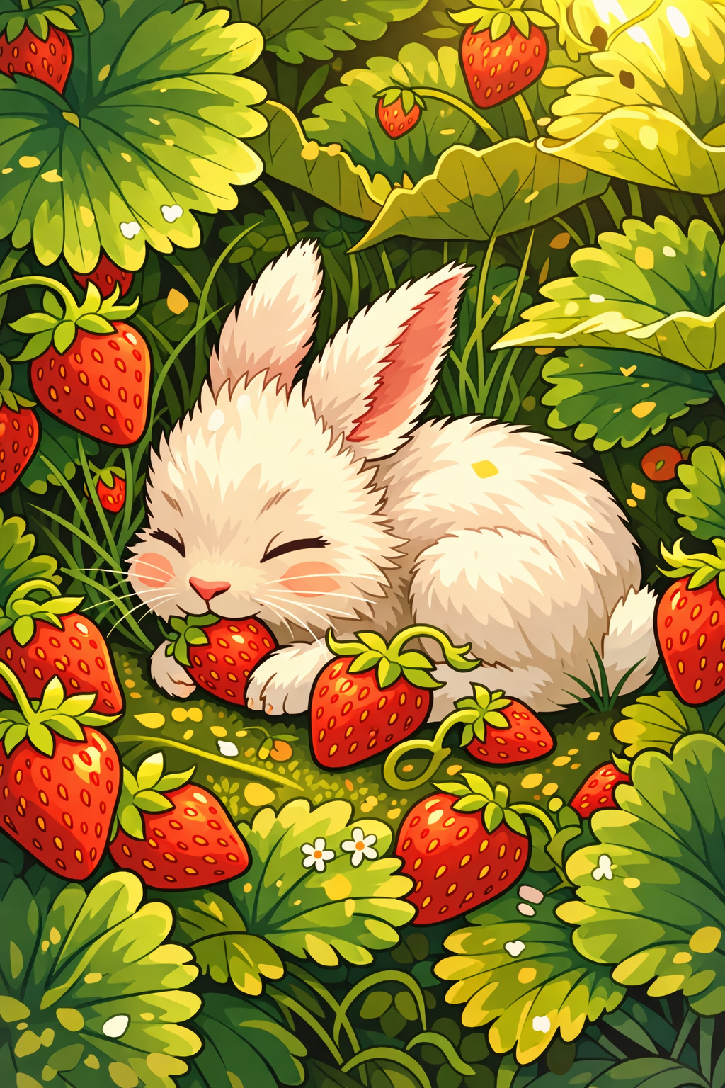 Strawberry Bunny (FD + AB) 50x60cm 🔘🔲