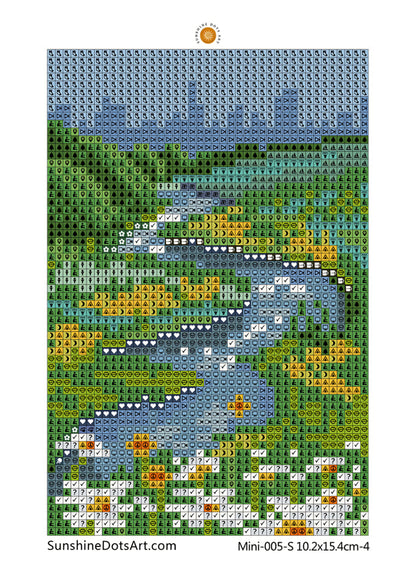 MINI - Months of the Year (AB) 10.2 × 15.4 cm - Square Drills