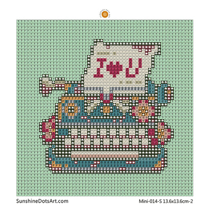 MINI - Retro Decor (AB+FD) 13.6x13.6cm - Square Drills