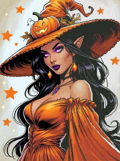 Pumpkin Enchantress (FD+AB) 50x65cm 🔘🔲