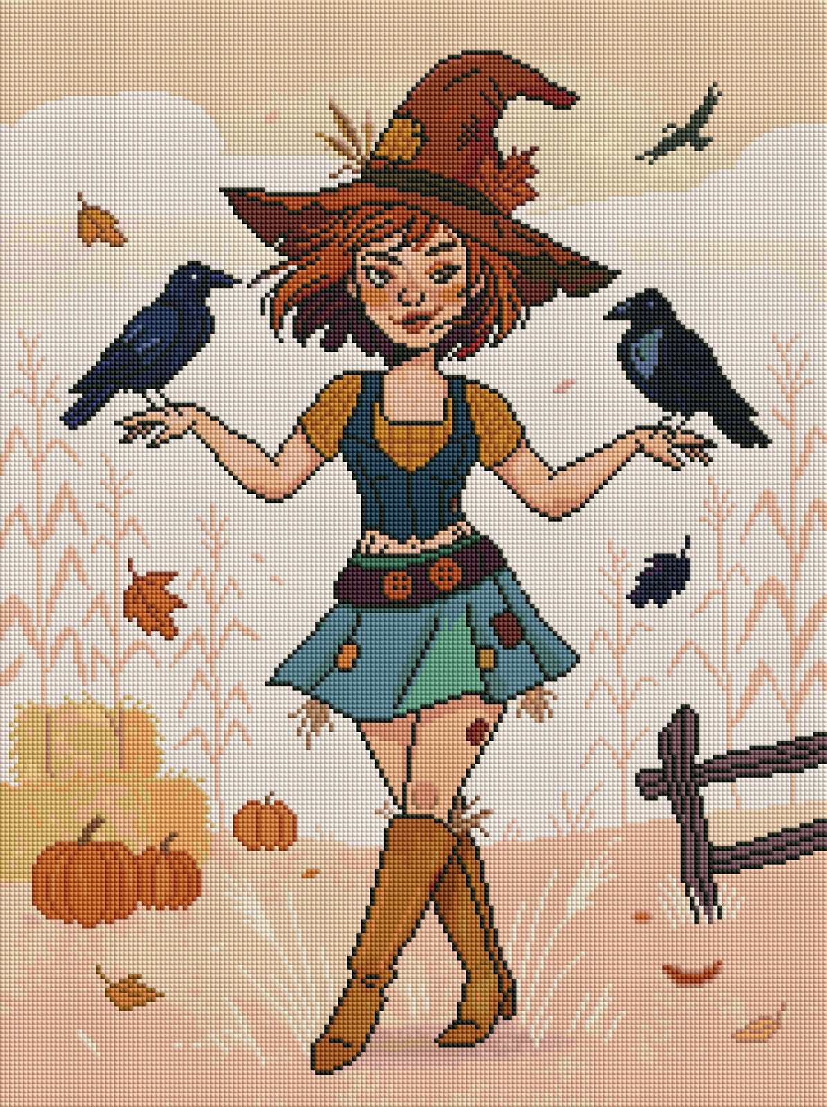 Raven’s Harvest Witch (FD+AB) 45x60cm 🔘🔲