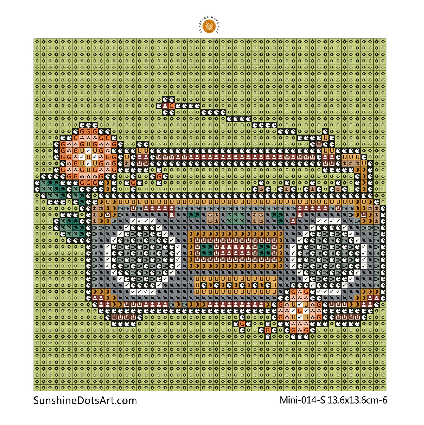 MINI - Retro Decor (AB+FD) 13.6x13.6cm - Square Drills