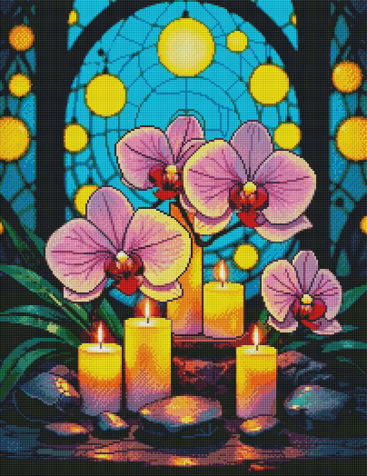 Serenity in Bloom (FD+AB) 50x65cm 🔘🔲