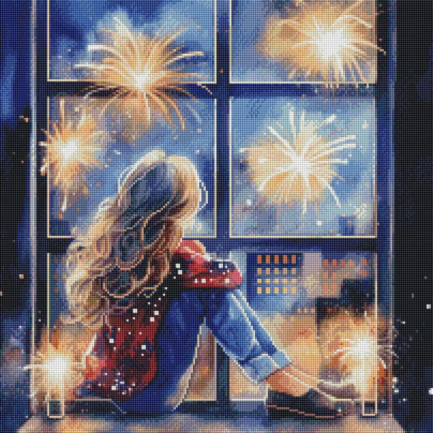 City Sparks & Quiet Wishes (FD+AB) 50x50cm 🔘🔲