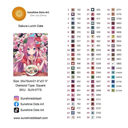 Sakura Lunch Date | Diamond Painting
