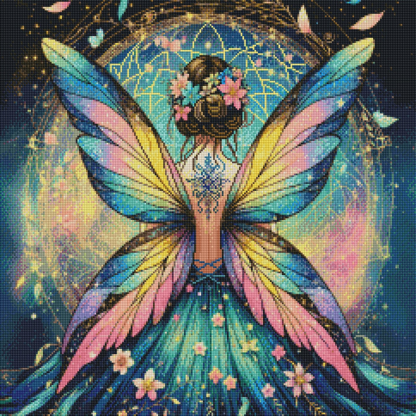 Celestial Bloom Fairy (FD+AB) 60x60cm 🔘🔲