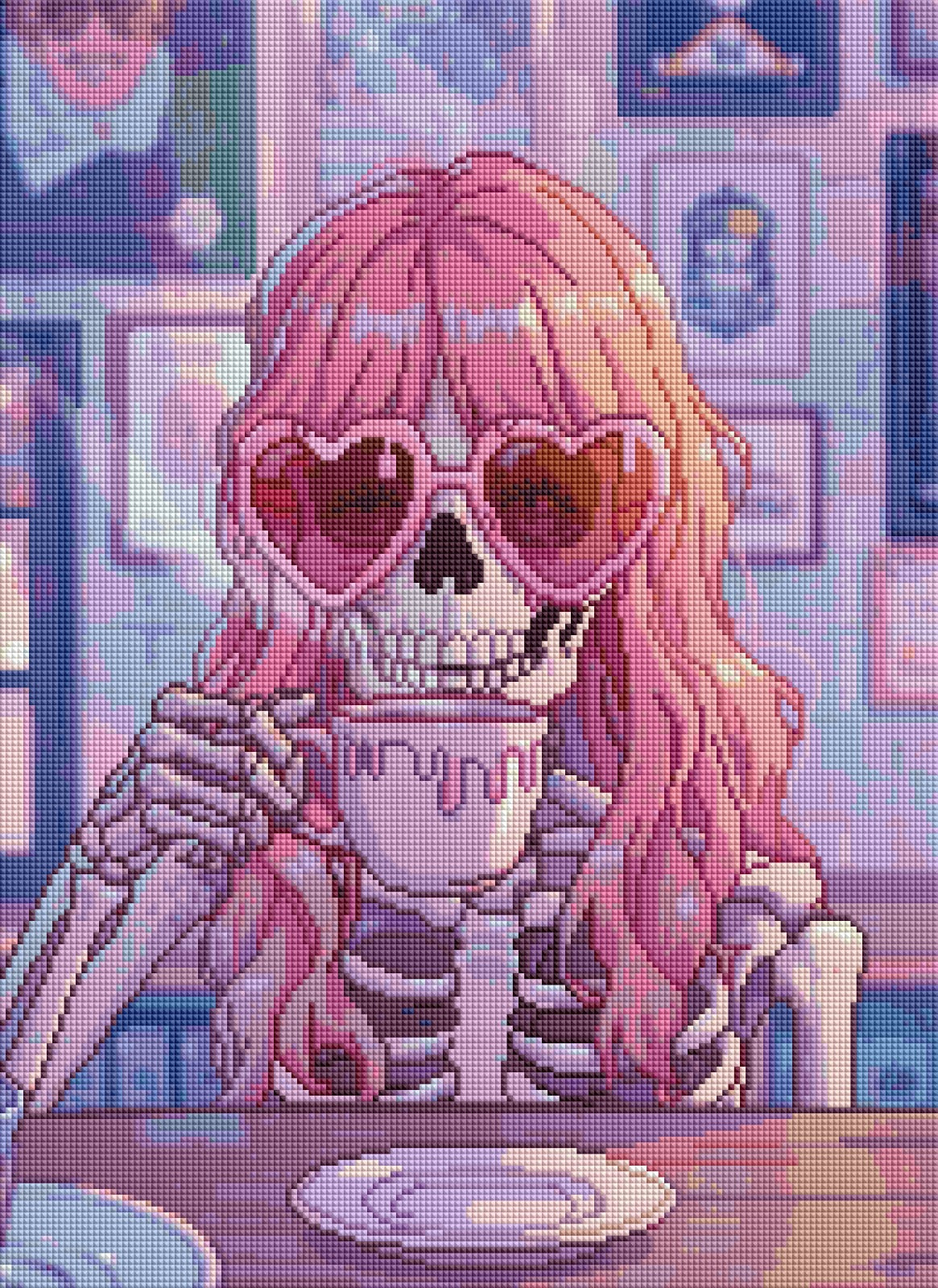 Café Skeleton Chic (FD) 40x55cm 🔘🔲