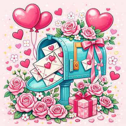 Love Letter Mailbox (FD + AB) 50x50cm 🔘🔲