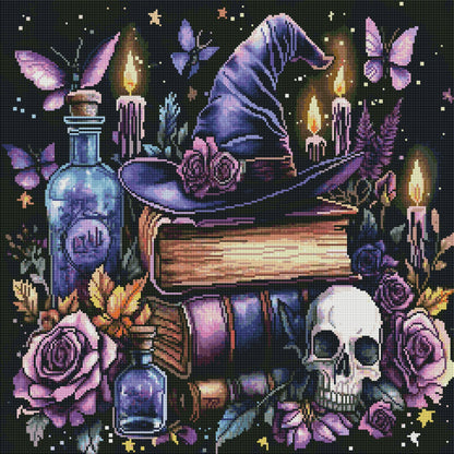 Midnight Witch’s Library (FD+AB) 60x60cm 🔘🔲