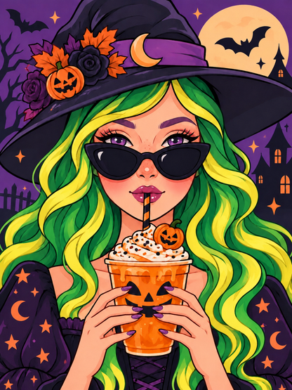 Pumpkin Spice Spell | Diamond Painting