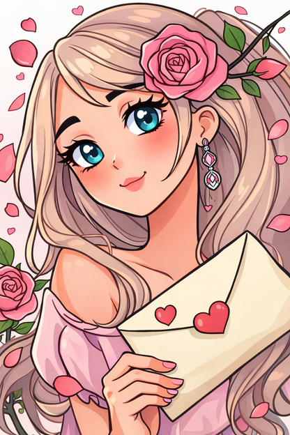Love Letter Princess (FD+AB)50x70cm 🔘🔲