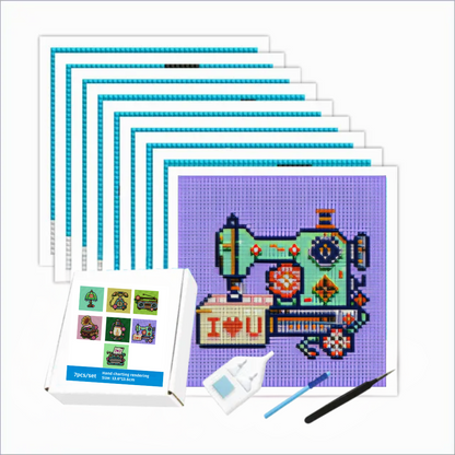 MINI - Retro Decor (AB+FD) 13.6x13.6cm - Square Drills