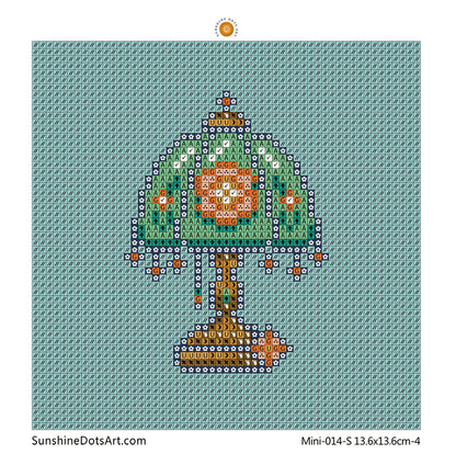 MINI - Retro Decor (AB+FD) 13.6x13.6cm - Square Drills
