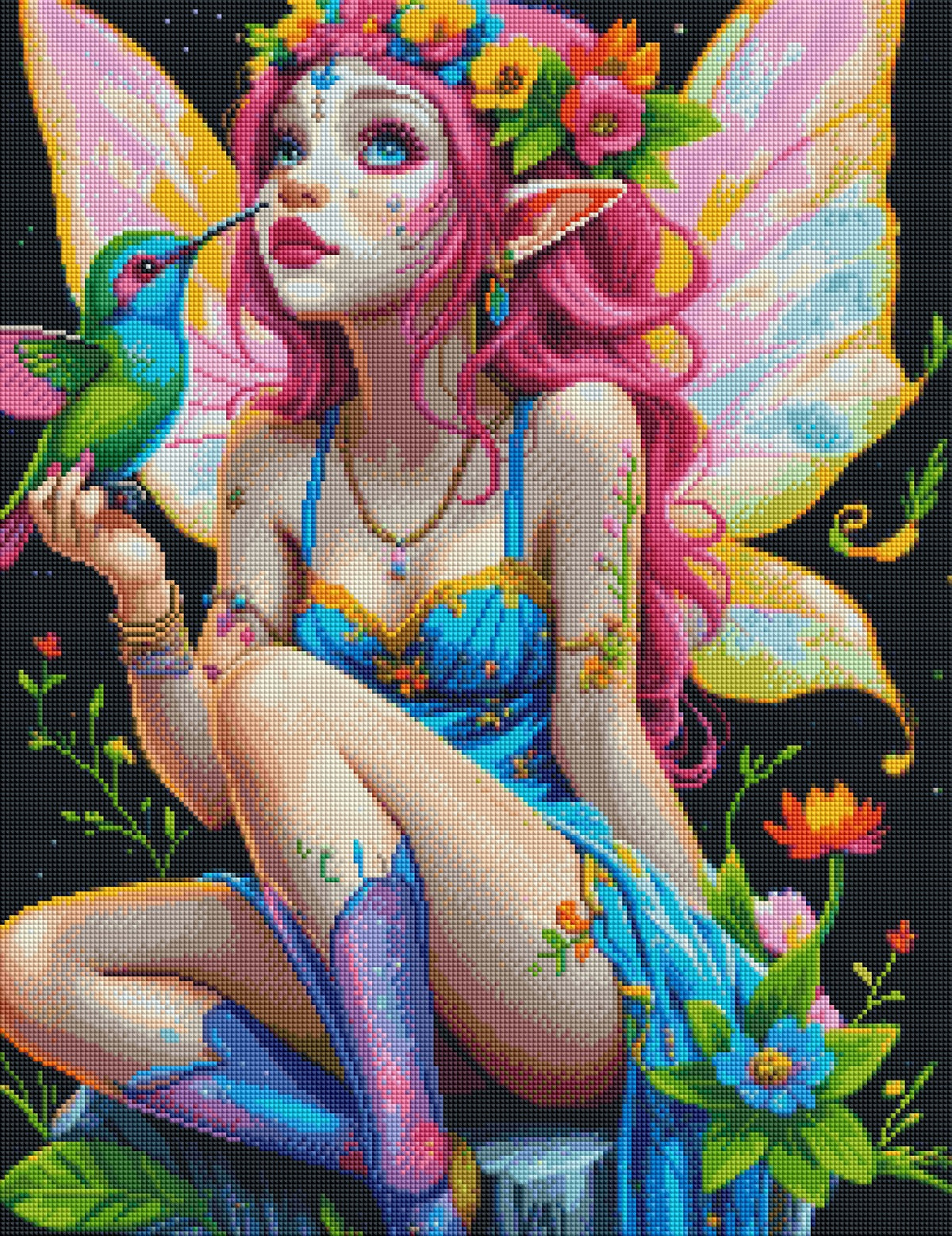 Fairy of the Blooming Dawn (FD+AB) 50x65cm 🔘🔲