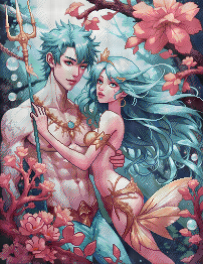 Ocean Royalty (FD+AB) 50x65cm 🔘🔲