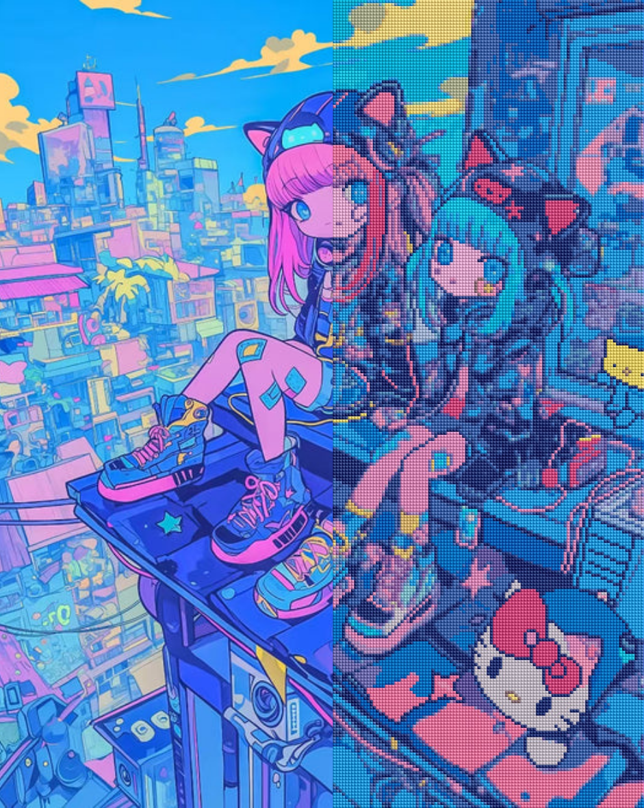 Neon City Crew (FD+NG) 50x65cm 🔘🔲