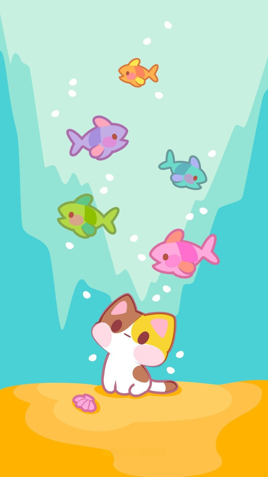 Curious Catfish Cove (FD) 30x60cm 🔘🔲