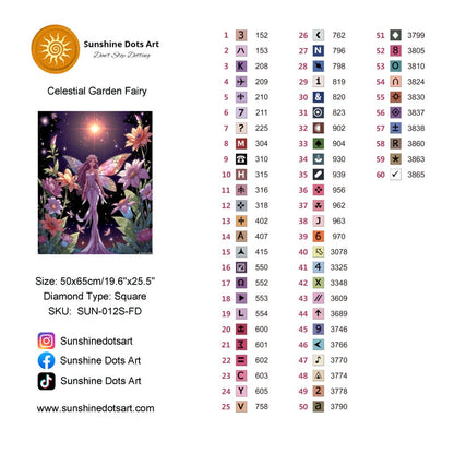 Celestial Garden Fairy (FD+AB) 50x65cm 🔘🔲