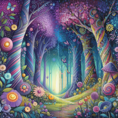 Whimsywood Path (FD+AB) 60x60cm 🔘🔲 | Diamond Painting Kit