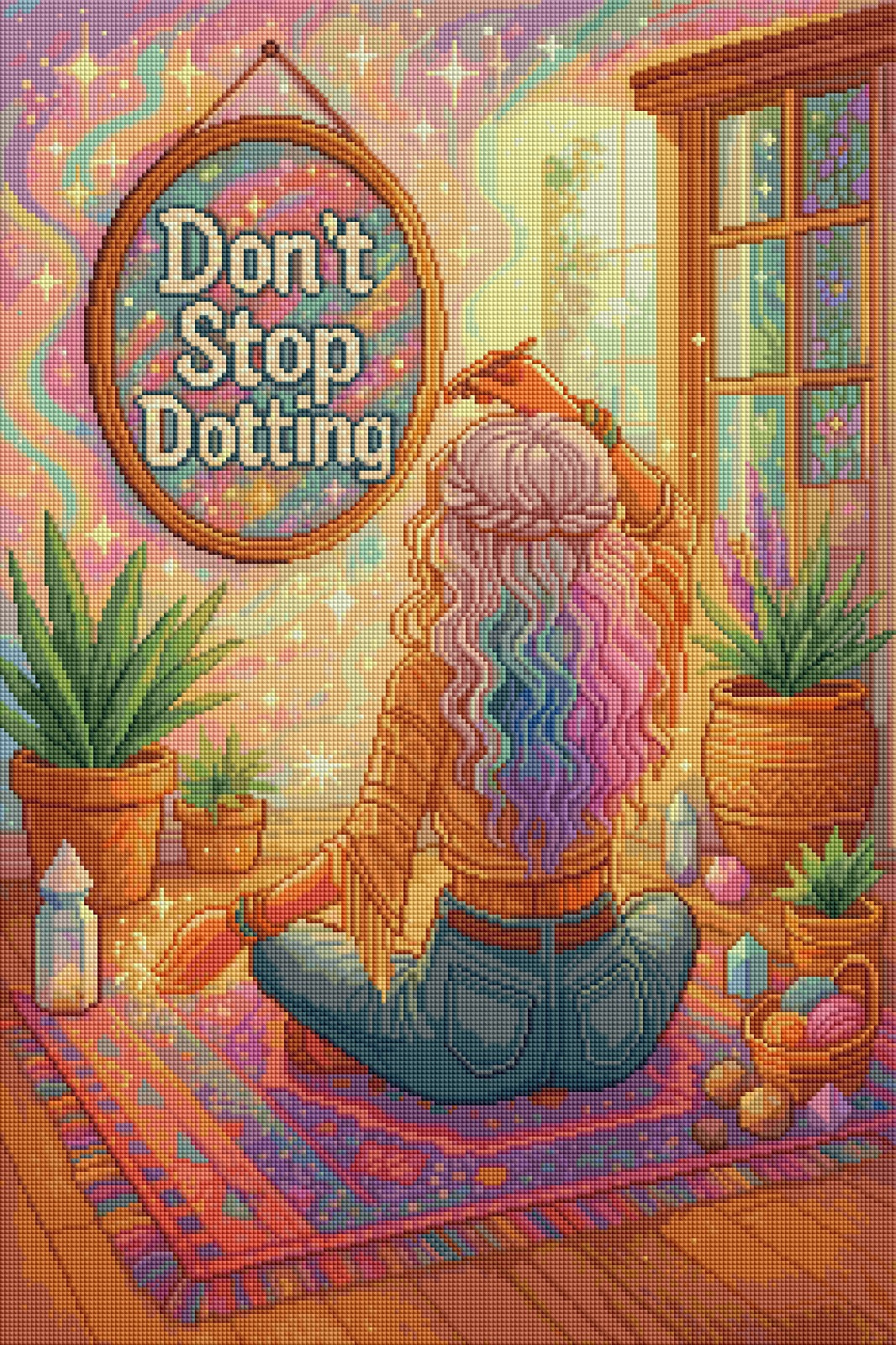 Don’t Stop Dotting (FD+AB) 50x75cm 🔘🔲