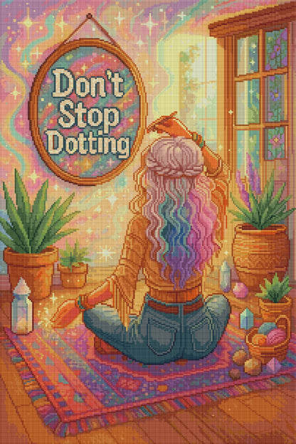 Don’t Stop Dotting (FD+AB) 50x75cm 🔘🔲