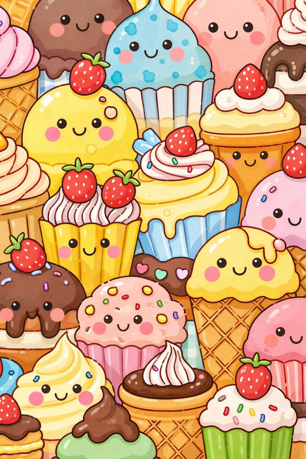 Sweet Treat Parade (FD + AB) 40×60cm 🔘🔲