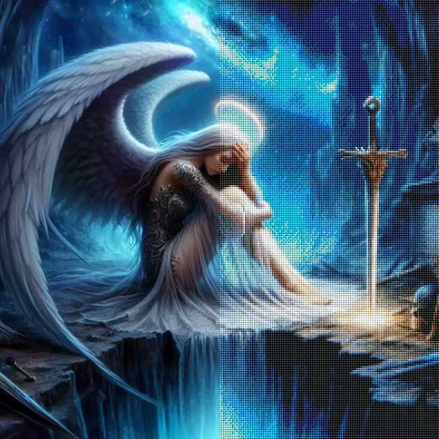 Fallen Angel’s Lament (FD+Crystal) 60x60cm 🔘🔲