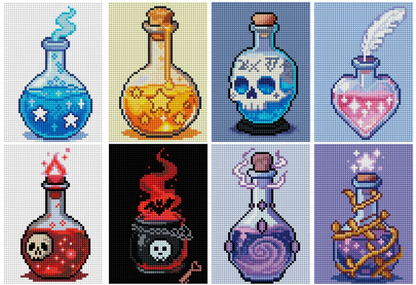 MINI – Magical Potion Bottles 12x17cm – 🔲