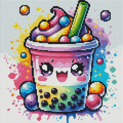 Bubble Tea  (100% FD) 30x30cm 🔘🔲