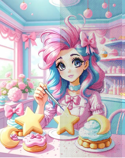 Kiki’s Celestial Cookie Cafe (FD+AB) 50x65cm 🔘🔲