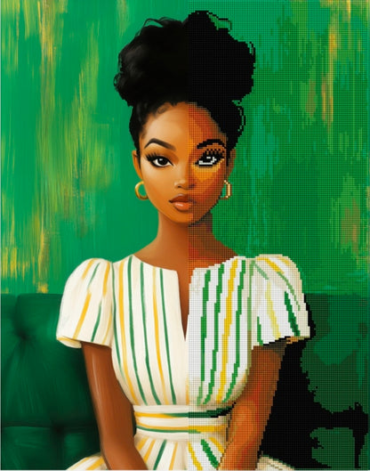 Emerald Elegance | Diamond Painting