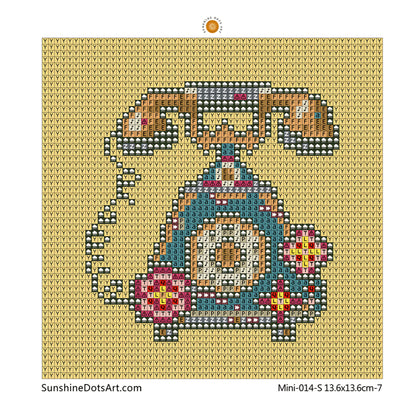 MINI - Retro Decor (AB+FD) 13.6x13.6cm - Square Drills