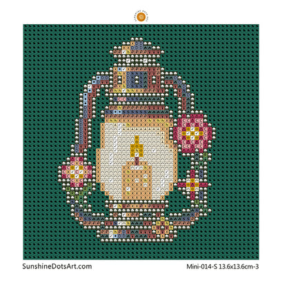 MINI - Retro Decor (AB+FD) 13.6x13.6cm - Square Drills