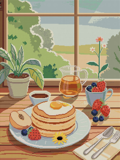 Sunlit Breakfast (FD+AB) 60x80cm 🔘🔲