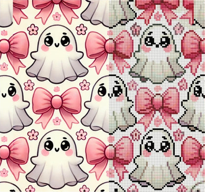 Ghostly Bows | Diamond Painting