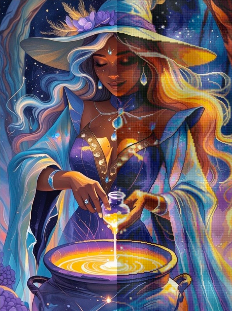 Starlight Sorceress | Diamond Painting