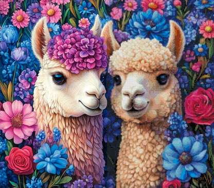 Alpaca Friends (FD+AB) 60x50cm 🔘🔲