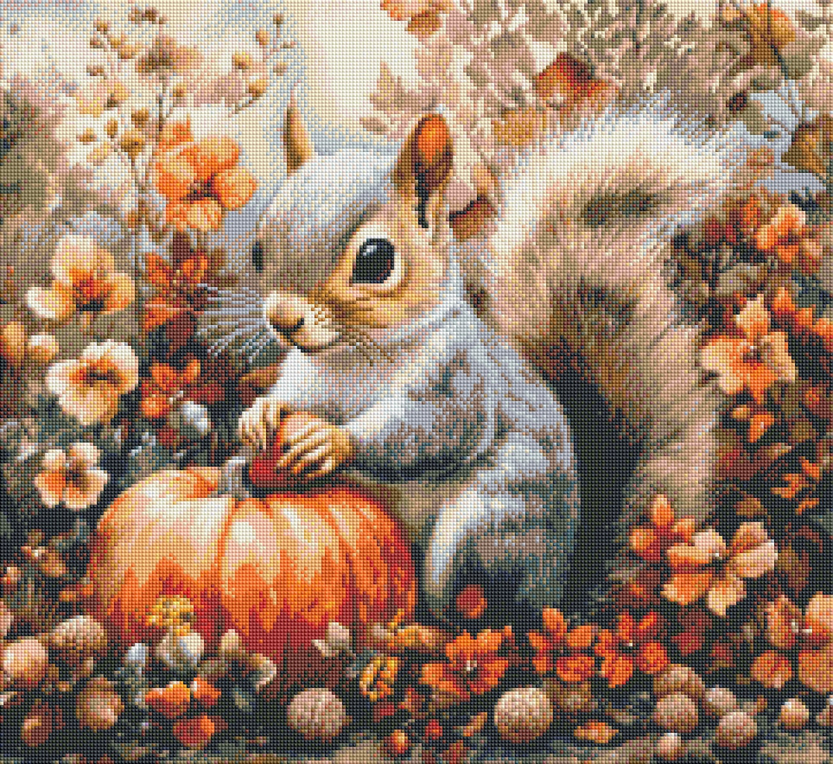 Autumn Acorn Friend (FD+AB) 60x55cm 🔘🔲
