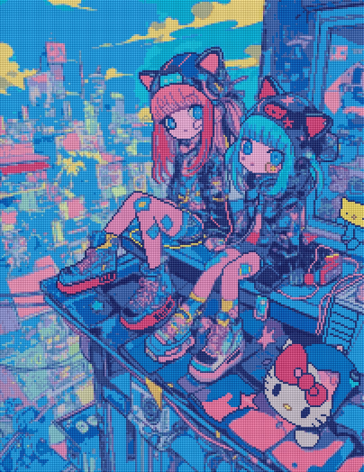 Neon City Crew (FD+NG) 50x65cm 🔘🔲