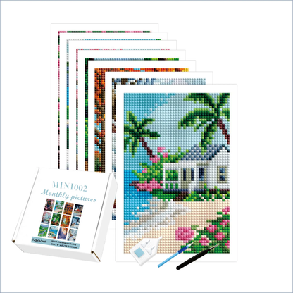 MINI - Months of the Year (AB) 10.2 × 15.4 cm - Square Drills